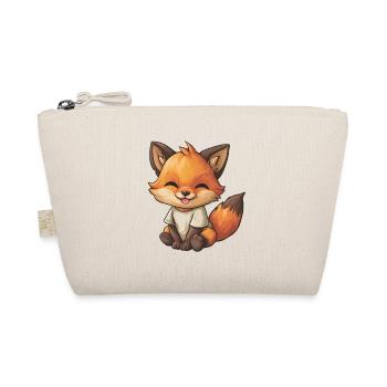 Kuschelfuchs im Shirt - Bio-Täschchen - Natur - Vorne