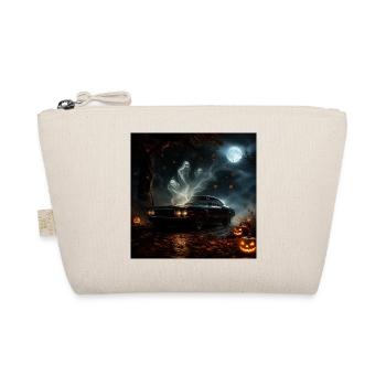 Geisterauto Halloween-Mond - Bio-Täschchen - Natur - Vorne