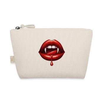 Vampir-Lippenbiss mit Tropf - Bio-Täschchen - Natur - Vorne