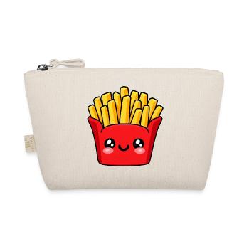 Kawaii Pommes Frites Lächeln - Bio-Täschchen - Natur - Vorne