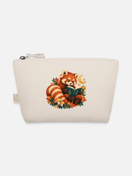 Red Panda Law at Night - Bio-Täschchen - Natur