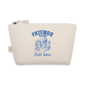 Freunde geben Ballspiel - Bio-Täschchen - Natur - Vorne