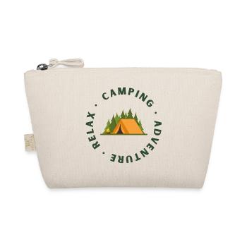 Camping Adventure Circle Logo - Bio-Täschchen - Natur - Vorne