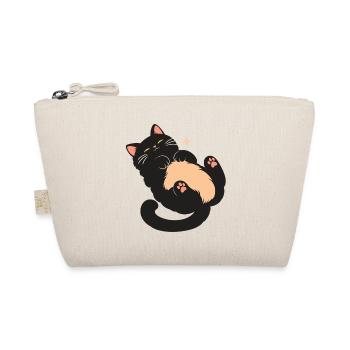 Kuschelkatz mit flauschigem Bauch - Bio-Täschchen - Natur - Vorne