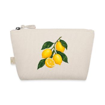 Zitruszweig Gelbe Lemons Motiv - Bio-Täschchen - Natur - Vorne