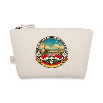 Lindau Bayern Vintage Reisedesign - Bio-Täschchen - Natur - Vorne