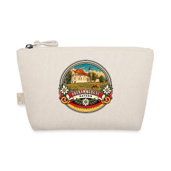 Oberammergau Bayern Vintage Reisedesign - Bio-Täschchen - Natur - Vorne