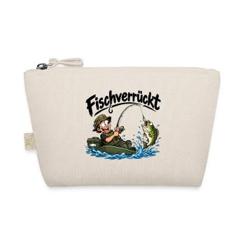 Fischverrückter Anglerabenteuer - Bio-Täschchen - Natur - Vorne