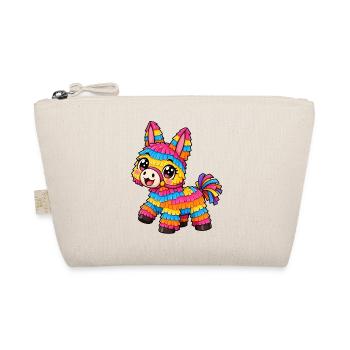 Piñata Kawaii Style – Süßes Party Motiv - Bio-Täschchen - Natur - Vorne