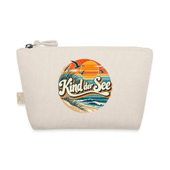 Kind der See Strand Retro - Bio-Täschchen - Natur - Vorne