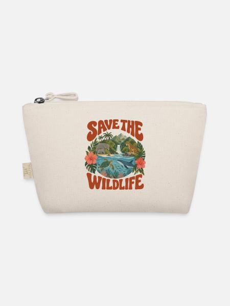 Save The Wildlife - Bio-Täschchen - Natur