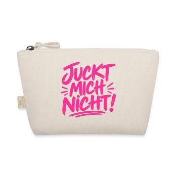 Juckt mich nicht! - cooler Spruch - Bio-Täschchen - Natur - Vorne