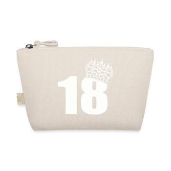 Königliches 18. Geburtstag - Bio-Täschchen - Natur - Vorne