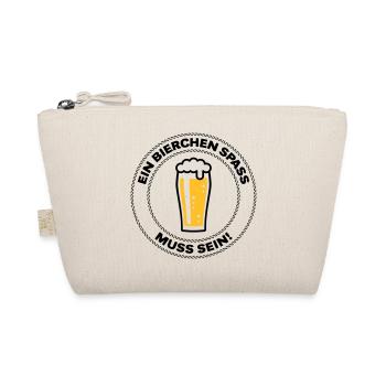 Ein Bierchen Spaß Muss Sein! (Bier Bierglas POS2C) - Bio-Täschchen - Natur - Vorne