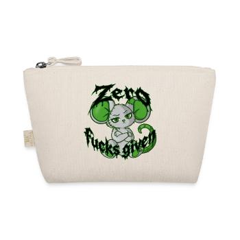 Zero fucks given (Bella Donna‘s wicked world) - Bio-Täschchen - Natur - Vorne