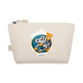 Bouldern Koala: Süßer Kletterer – Reach Higher - Bio-Täschchen - Natur - Vorne