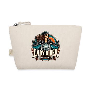 Lady Rider Motoheldin - Bio-Täschchen - Natur - Vorne