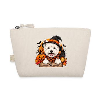 West Highland Terrier mit Halloween-Hut - Bio-Täschchen - Natur - Vorne