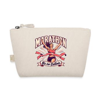 Marathonläuferin im Ziel - Bio-Täschchen - Natur - Vorne