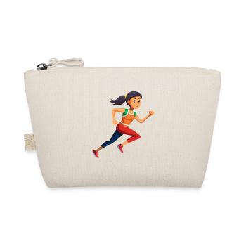 Running Girl - Bio-Täschchen - Natur - Vorne