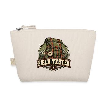 Field Tested – Robustes Outdoor-Abzeichen - Bio-Täschchen - Natur - Vorne