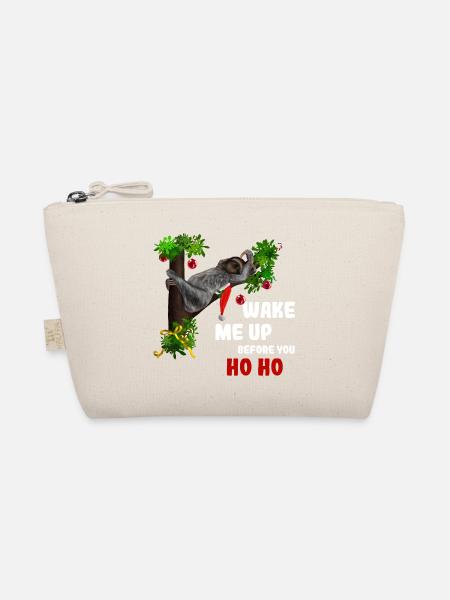 Wake me up before you Ho Ho - Weihnachtsfaultier - Bio-Täschchen - Natur