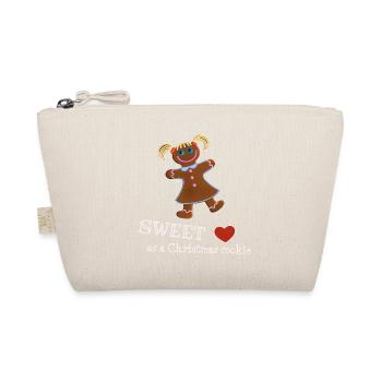 Sweet as a Christmas cookie - Lebkuchenmädchen - Bio-Täschchen - Natur - Vorne