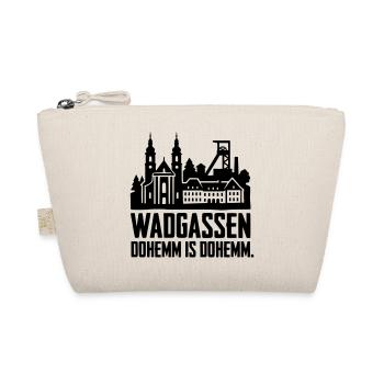 Wadgassen dohemm is dohemm spruch silhouette - Bio-Täschchen - Natur - Vorne
