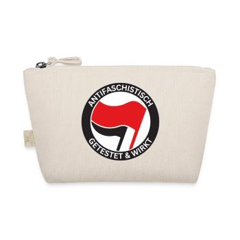 Antifaschistisch Getestet - Bio-Täschchen - Natur - Vorne
