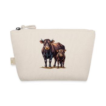 Angus-Kuh-Kalb-Paar - Bio-Täschchen - Natur - Vorne