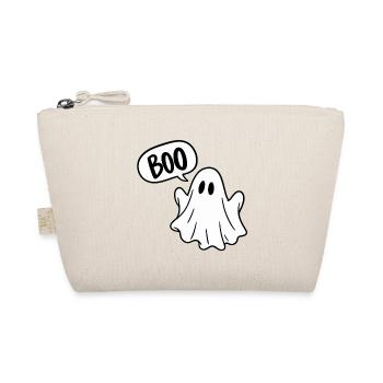 BOO – Süßer Halloween Geist - Bio-Täschchen - Natur - Vorne