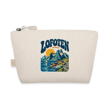 Lofoten Norway Retro Travel - Bio-Täschchen - Natur - Vorne