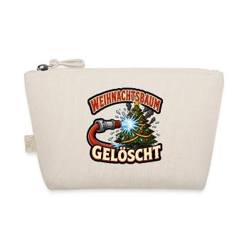Weihnachtsbaum gelöscht Feuerwehr lustig Shirt - Bio-Täschchen - Natur - Vorne