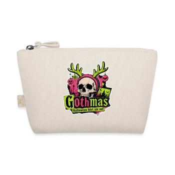 Gothmas Halloween hört nie auf Totenkopf Shirt - Bio-Täschchen - Natur - Vorne