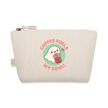 Kaffee nährt meine Seele Niedlicher Geist liebt Eiskaffee - Bio-Täschchen - Natur - Vorne