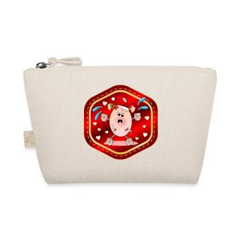 Weihnachtsmann Schwein Weihnachten - Bio-Täschchen - Natur - Vorne
