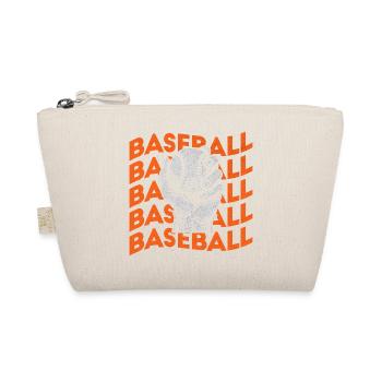  Baseball Softball Baseball Baseballspieler - Bio-Täschchen - Natur - Vorne