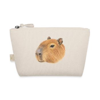 Capybara-Kopfporträt von Cabiai - Bio-Täschchen - Natur - Vorne