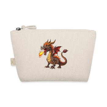 Feuerspeiender Drache - Bio-Täschchen - Natur - Vorne