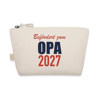 Befördert zum Opa 2027 - Bio-Täschchen - Natur - Vorne