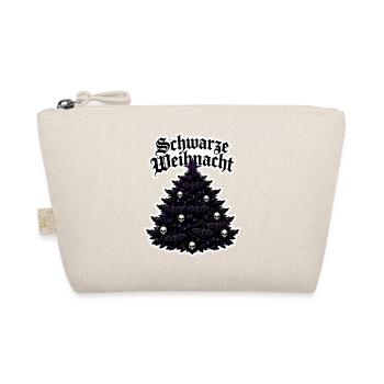 Schwarze Weihnacht Gothic Tannenbaum Fledermaus - Bio-Täschchen - Natur - Vorne