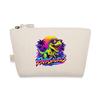  Papasaurus Dinosaurier Sonnenbrille Retro 80er - Bio-Täschchen - Natur - Vorne