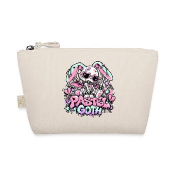  Pastell Goth Skelett Häschen Kaninchen - Bio-Täschchen - Natur - Vorne