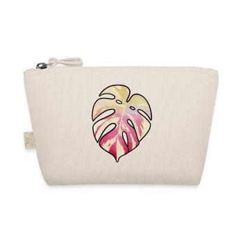 Pastel Monstera Blatttraum - Bio-Täschchen - Natur - Vorne