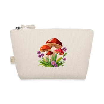 Pilze und Blumen - Bio-Täschchen - Natur - Vorne