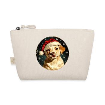 Border Collie Weihnachten - Bio-Täschchen - Natur - Vorne