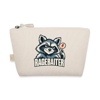 Ragebaiter Waschbär Ragebait Jugendwort 2026 - Bio-Täschchen - Natur - Vorne