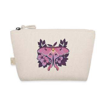 Pink Moon Moth im Blumenrahmen - Bio-Täschchen - Natur - Vorne
