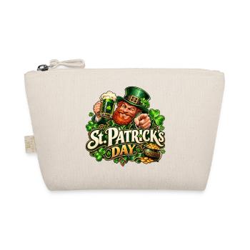 St Patrick Day Leprechaun Feier - Bio-Täschchen - Natur - Vorne