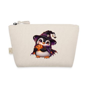 Halloween-Pinguinpinguin - Bio-Täschchen - Natur - Vorne